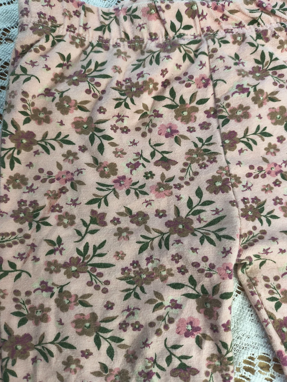 Matching set plush hooded poncho with long sleeve top and pink floral leggings - Picture 12 of 12